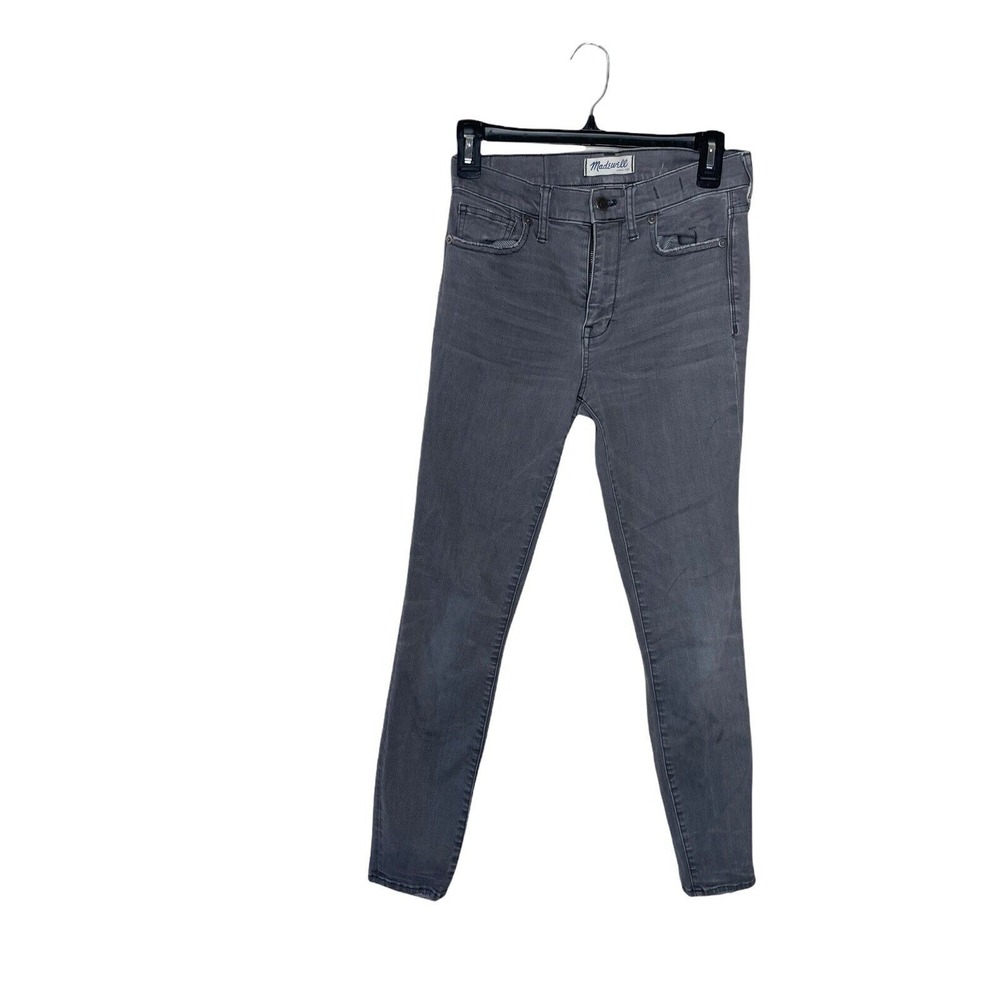 MADEWELL Women's Sz 27 4 Pocket High Riser Skinny Jeans Dusty Grey C1740‎